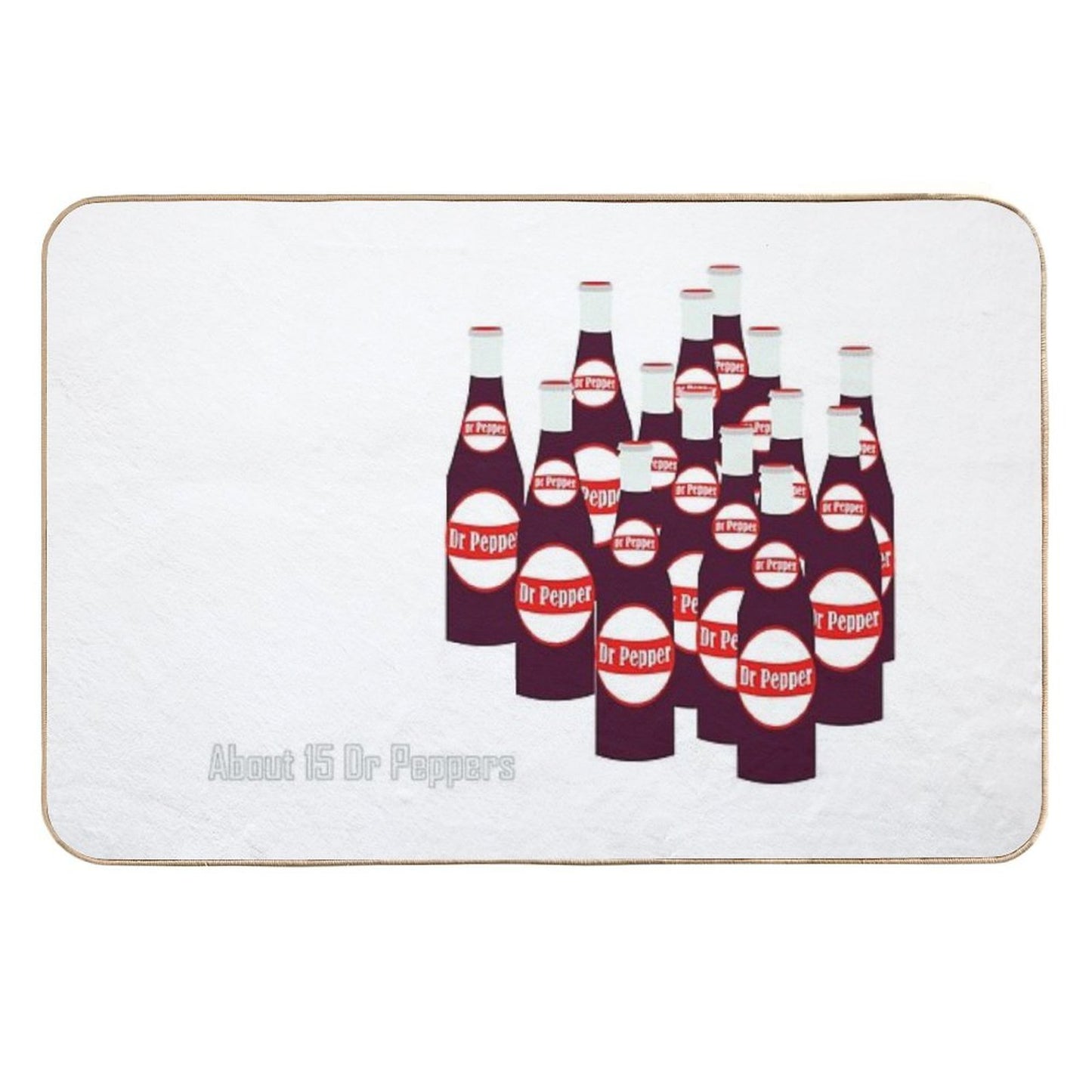 About 15 Dr Peppers  Dirt-Trapping Bath Mat