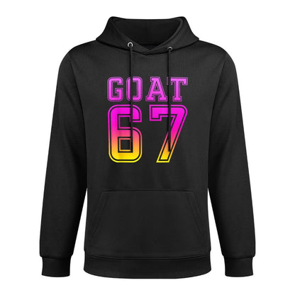 Cool Six Seven 6 7 Ice-Cream Goat 67 Meme Rizz Funny Easy Care Hoodie
