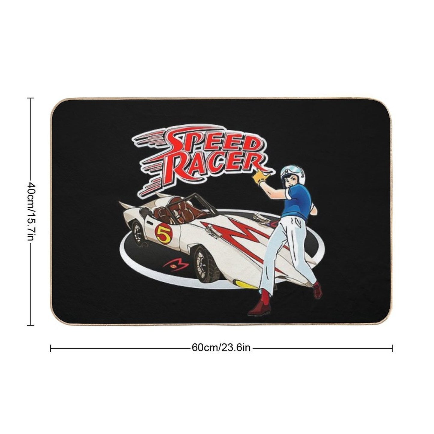 Speed Racer Go Speed Racer Go Go!!!  Long-Lasting Bath Mat