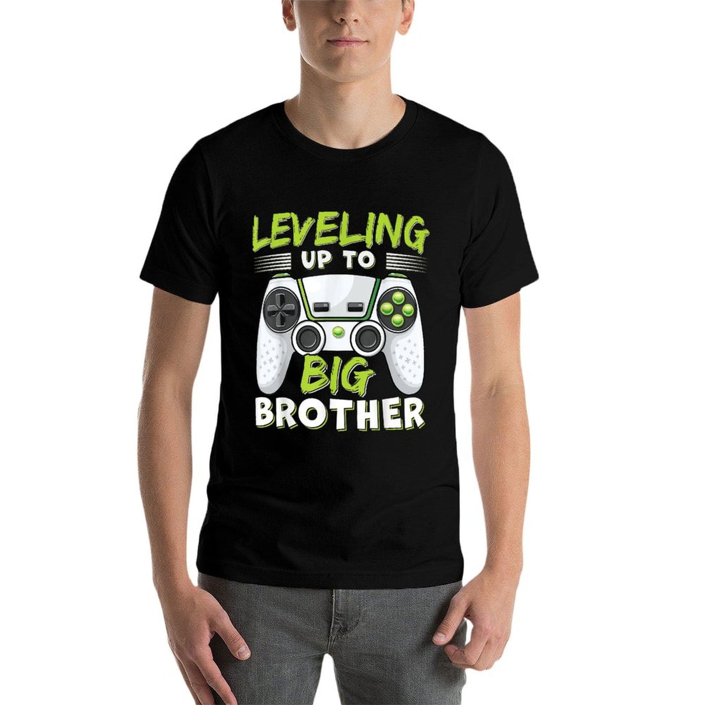 Leveling Up to Big Brother Oversized Silhouette T-Shirt