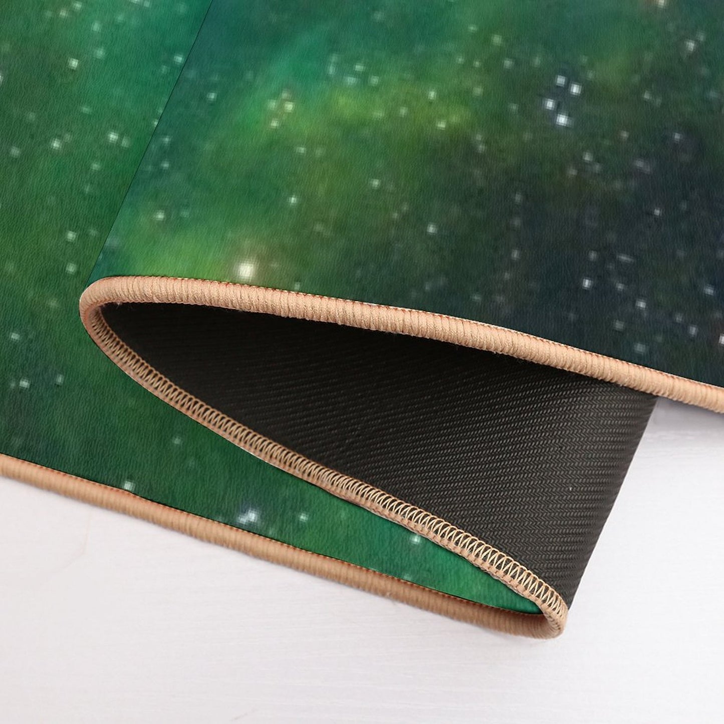 BIOSHOCK X Emerald Green Galaxy  Easy Maintenance Bath Mat