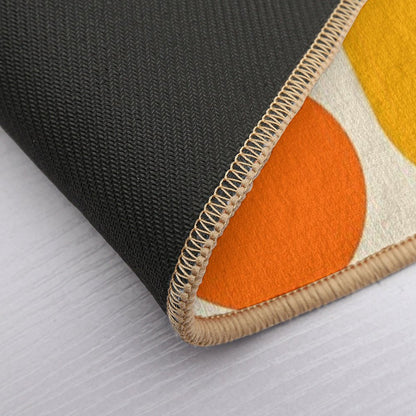 Retro Geometric Design 624  Multi-Purpose Bath Mat