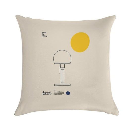 Wagenfeld Table Lamp, Wilhelm Wagenfeld, Minimal Furniture Bauhaus Design Soft Shrink-Resistant Throw Pillow
