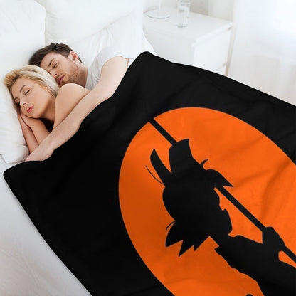 Songoku Silouette Quick-dry Throw Blanket