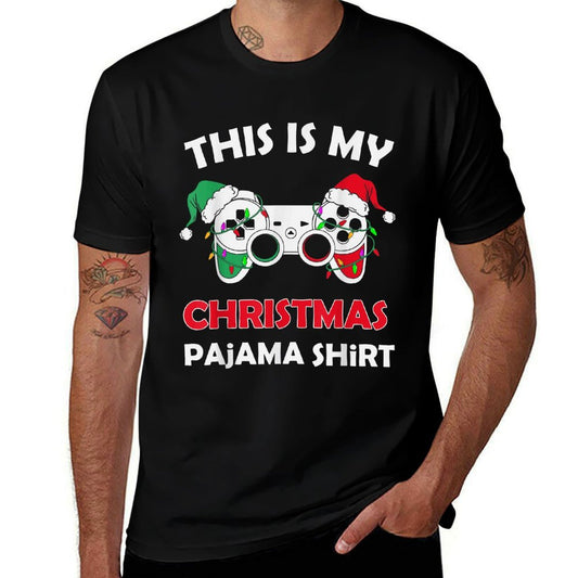 Merry This Is My Christmas Pamaja Gamer Xmas Game Gaming Tee  Moisture-wicking T-Shirt