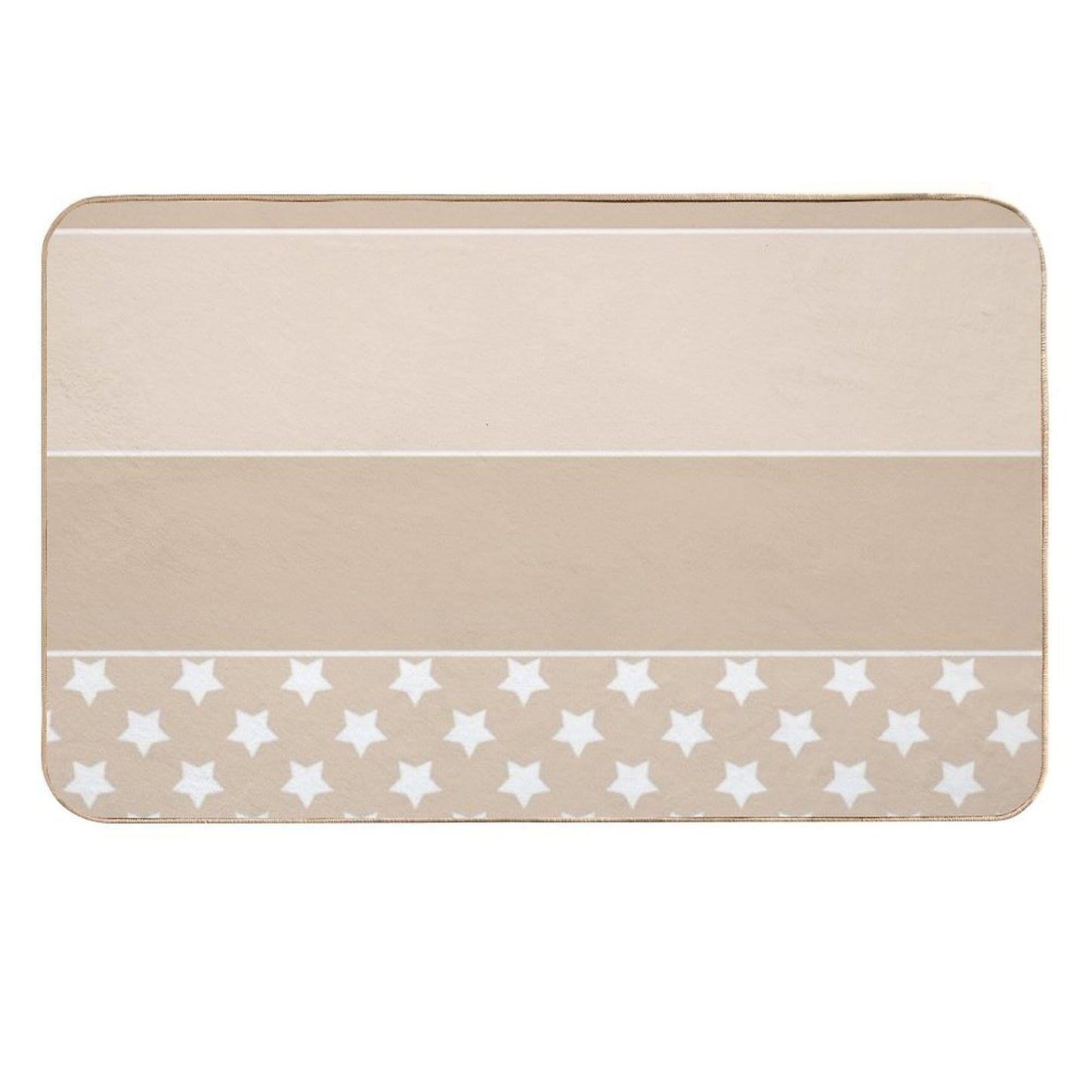 Beige White Set  High-Traffic Bath Mat