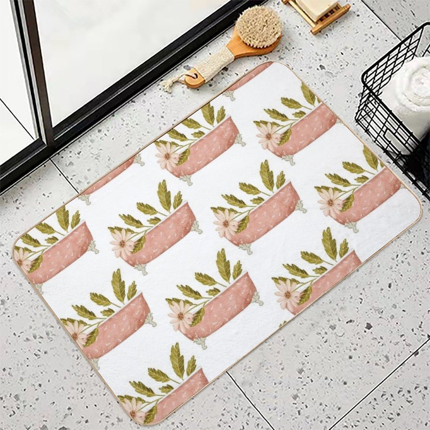Feminine Bath Time  Eco-Friendly Bath Mat