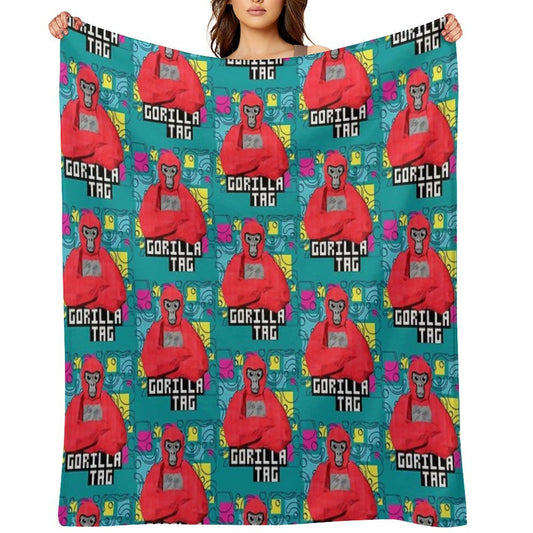 Gorilla Tag Cools Red 4 Compact Throw Blanket