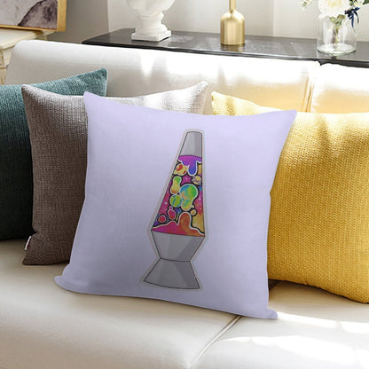 Trippy Cosmic Lava Lamp Soft High-Density Material Throw Pillow