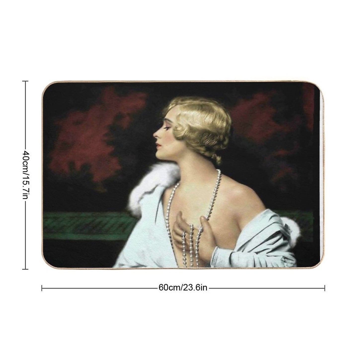 FLAPPER WORLD  Vintage 1921 Fashion Magazine Advertising Print  Easy Maintenance Bath Mat