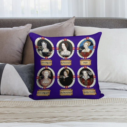 The Six Wives. Soft Gift Ready Throw Pillow