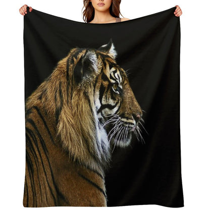 Tiger Anti-pilling Throw Blanket