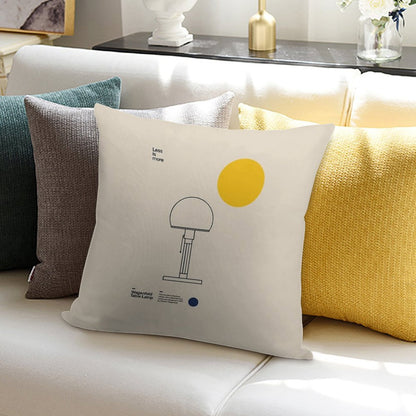 Wagenfeld Table Lamp, Wilhelm Wagenfeld, Minimal Furniture Bauhaus Design Soft Shrink-Resistant Throw Pillow