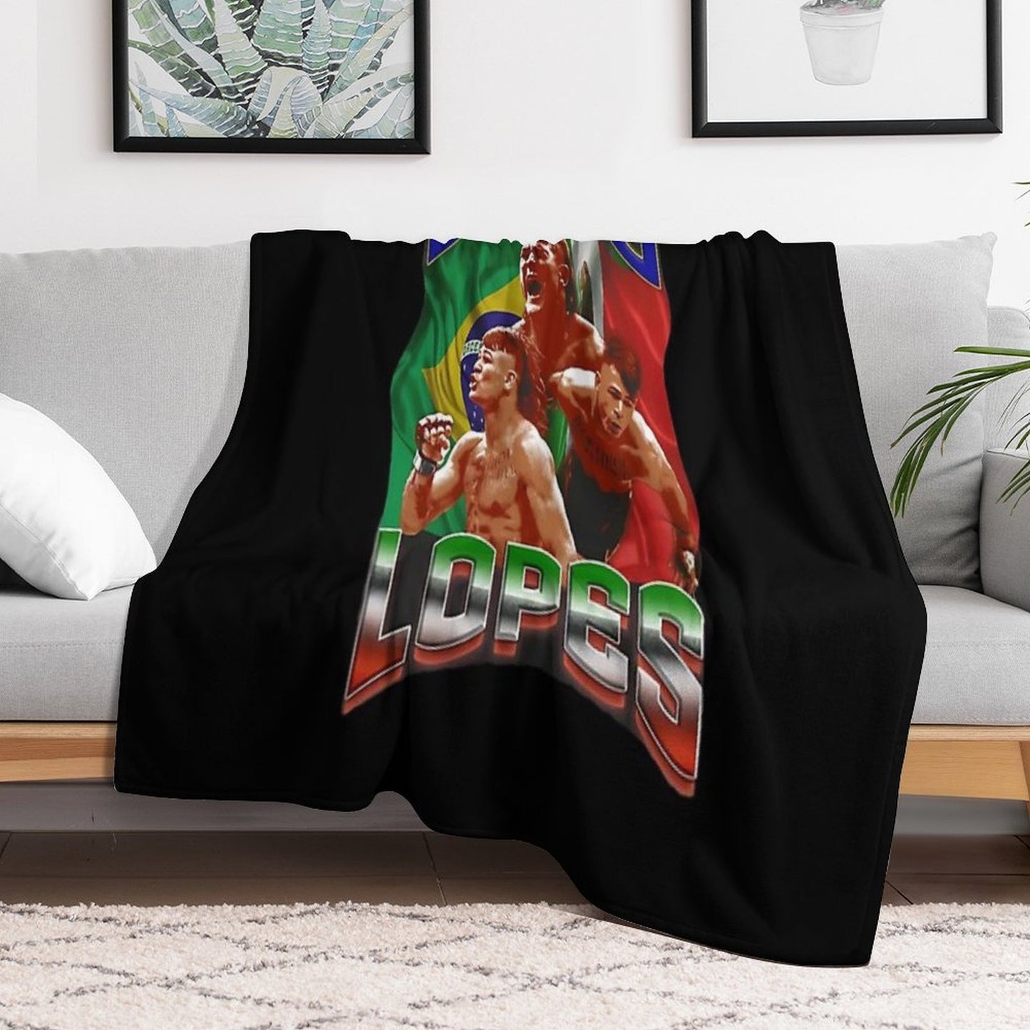 Diego Lopes Flag Mexico And Brazil Comfort Throw Blanket