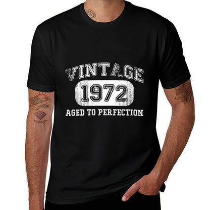 Womens Vintage 1972 Birthdays 50 Years Old 50th Birthday  Trendy Pattern T-Shirt