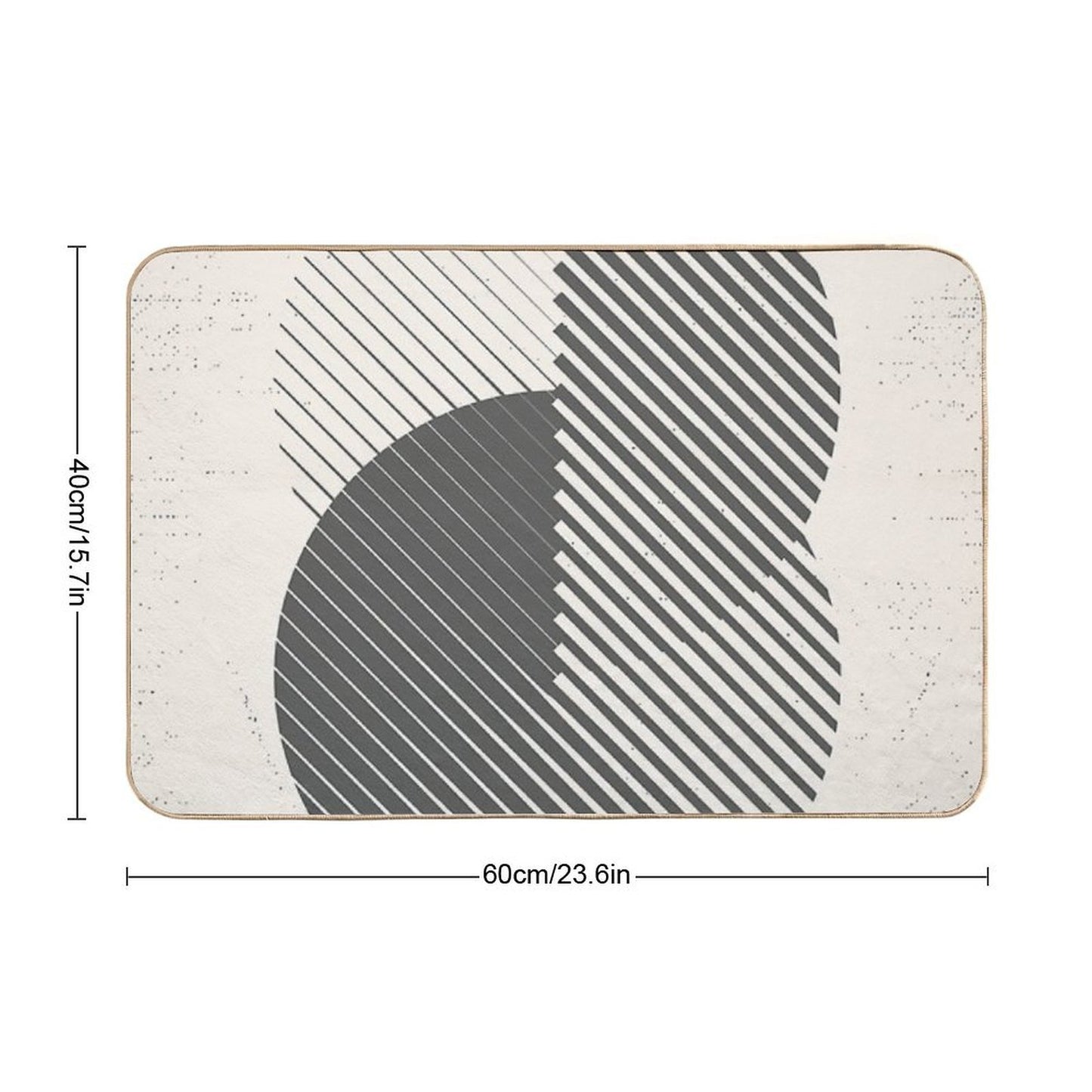 Mid Century Modern 077  Easy Maintenance Bath Mat