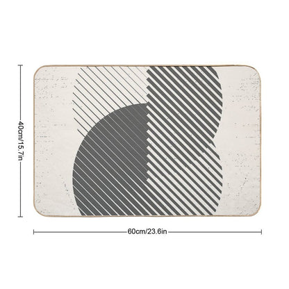 Mid Century Modern 077  Easy Maintenance Bath Mat