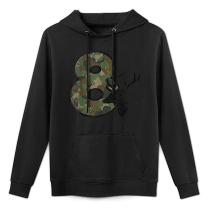 Country Boys Camo 8 Eight Year Old Birthday Deer Hunter Casual Wear Hoodie