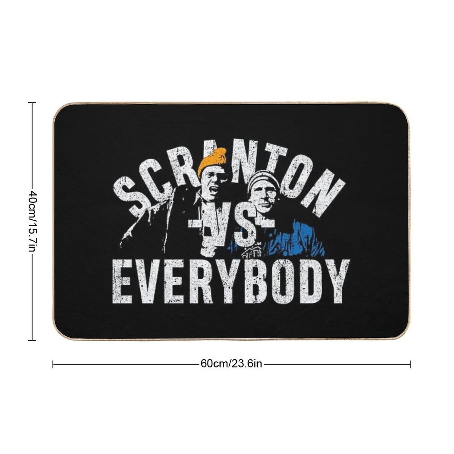 Scranton VS Everybody  Repositionable Bath Mat