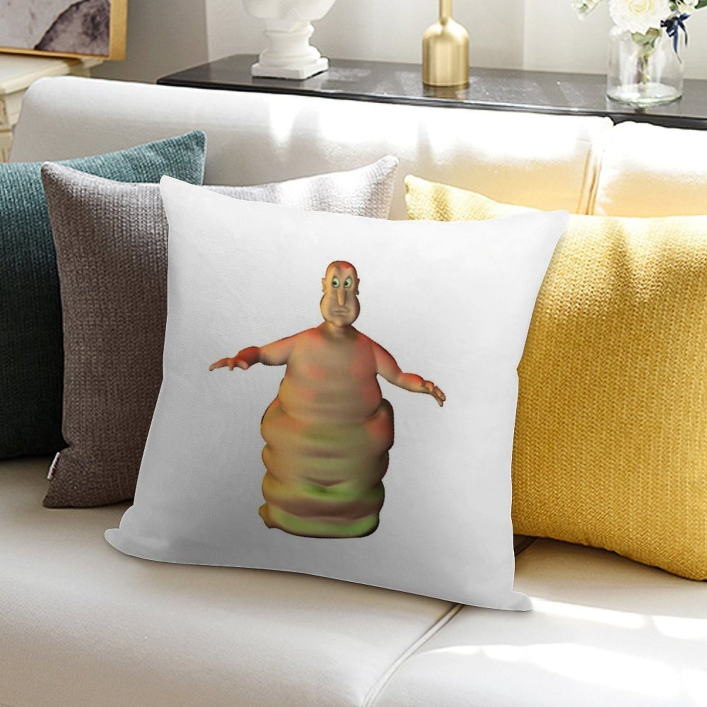 The Globglogabgalab Funny Meme Soft Decorative Cover Throw Pillow