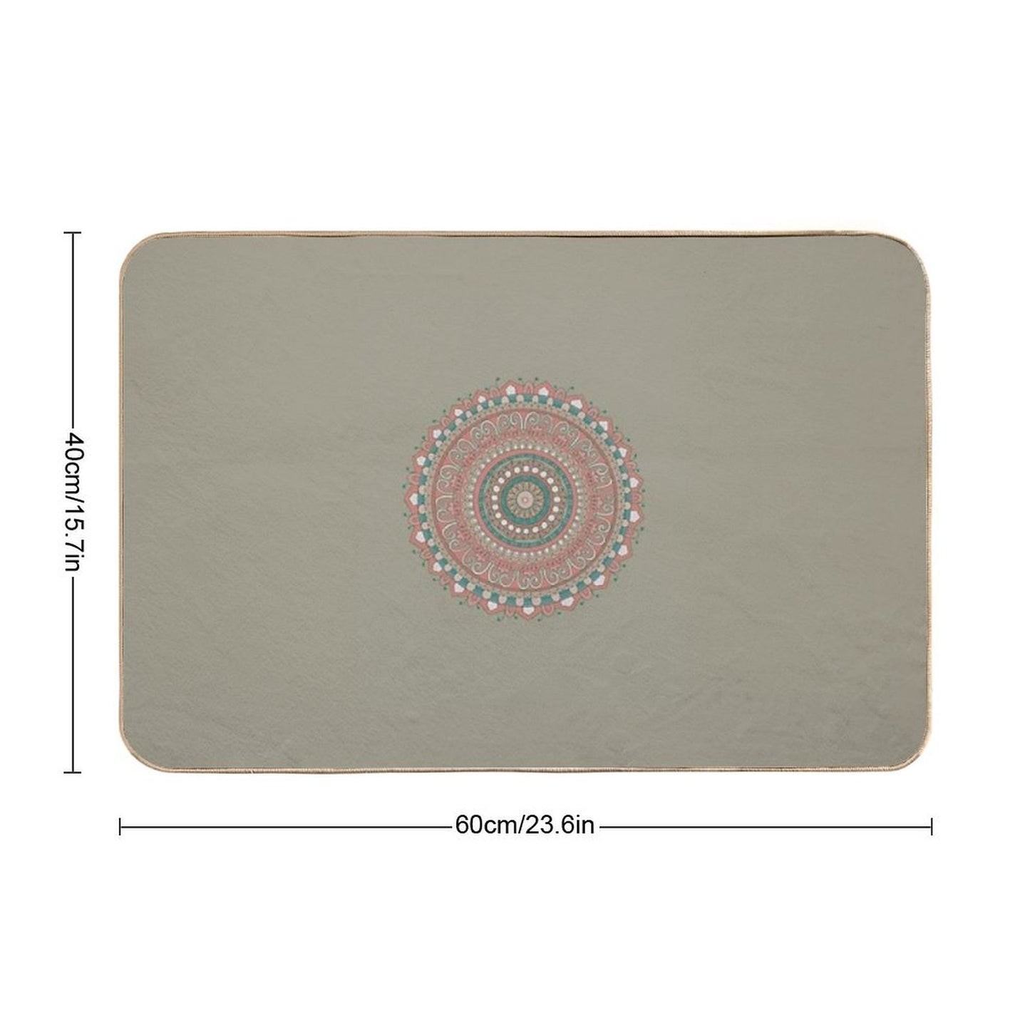 Mandala Art  Fade-Resistant Bath Mat