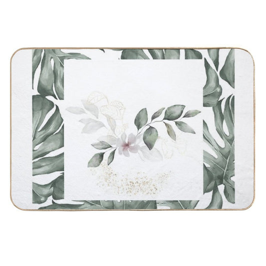 Flowers in The Jungle  High-Traffic Bath Mat