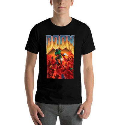 DOOM 1993 Video Game Cover Art Odor-resistant T-Shirt