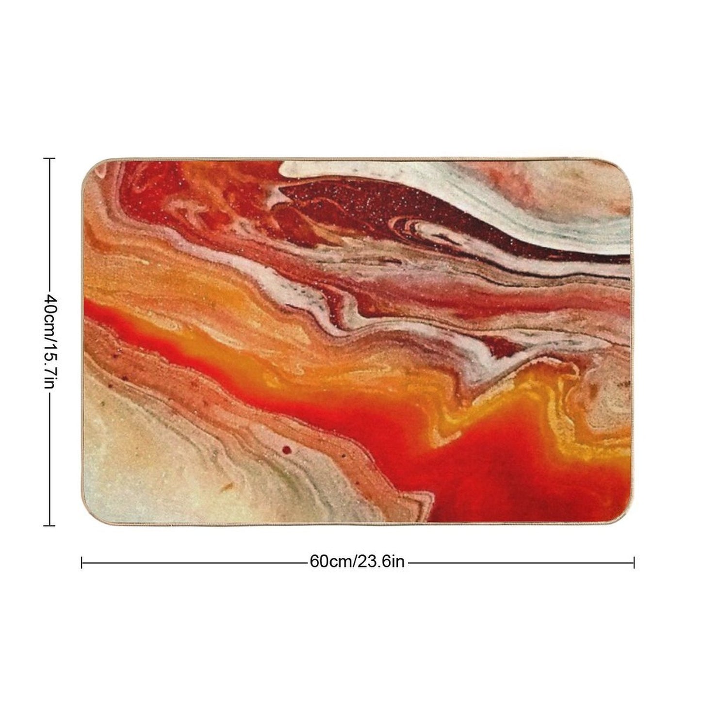Liquid Acrylic 10  Easy Maintenance Bath Mat