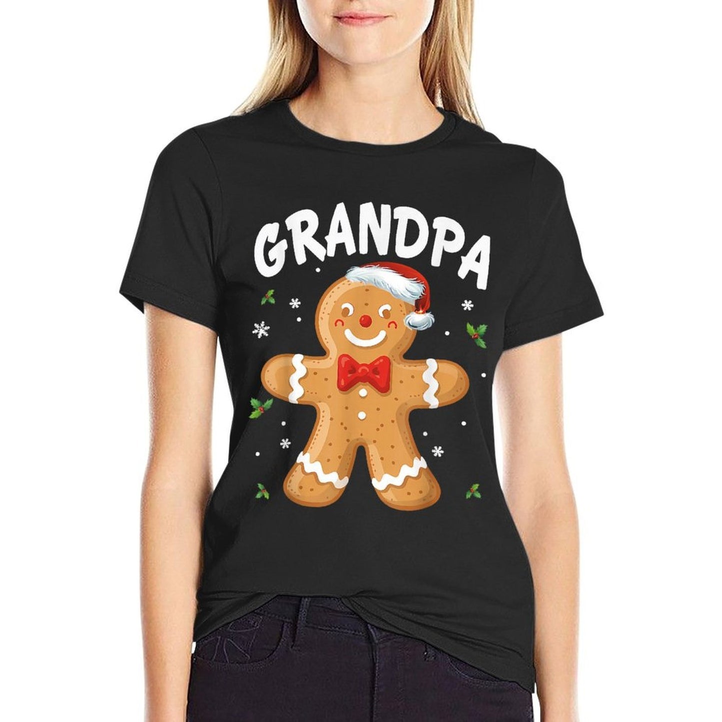Grandpa Gingerbread Cookie Family Christmas Matching Holiday  Moisture-wicking T-Shirt