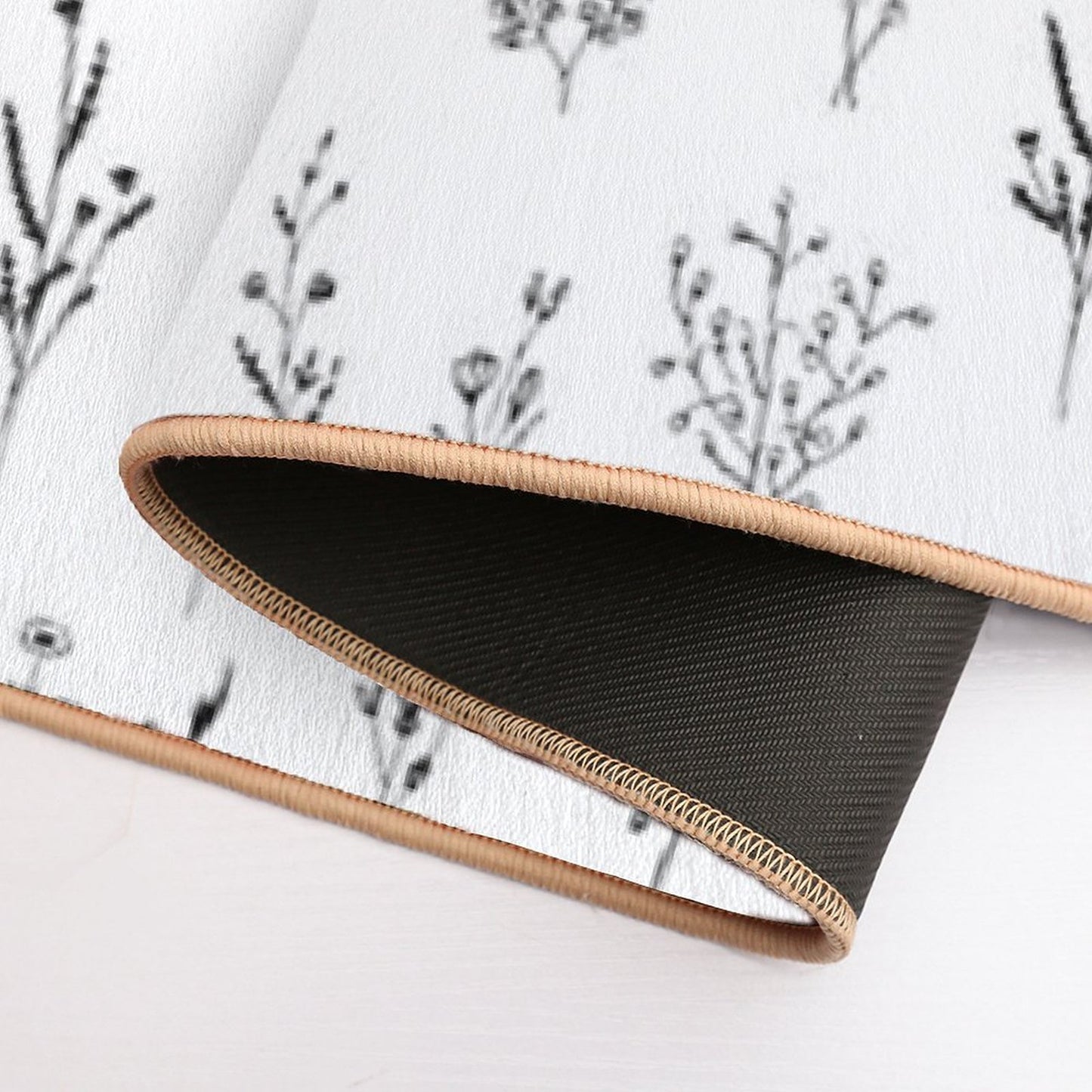 Little Wildflowers Floral Pattern  Dirt-Trapping Bath Mat