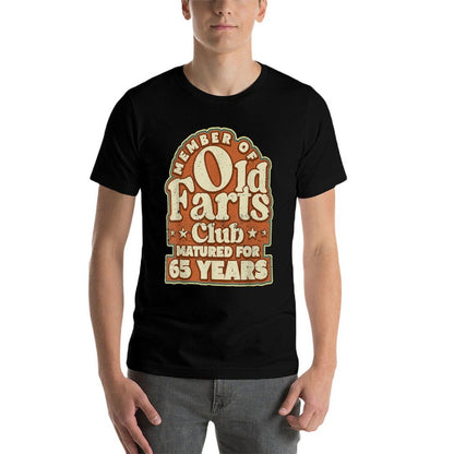 65 Years Old Farts Club Vintage Dad Funny 65th Birthday  Polyester Blend T-Shirt
