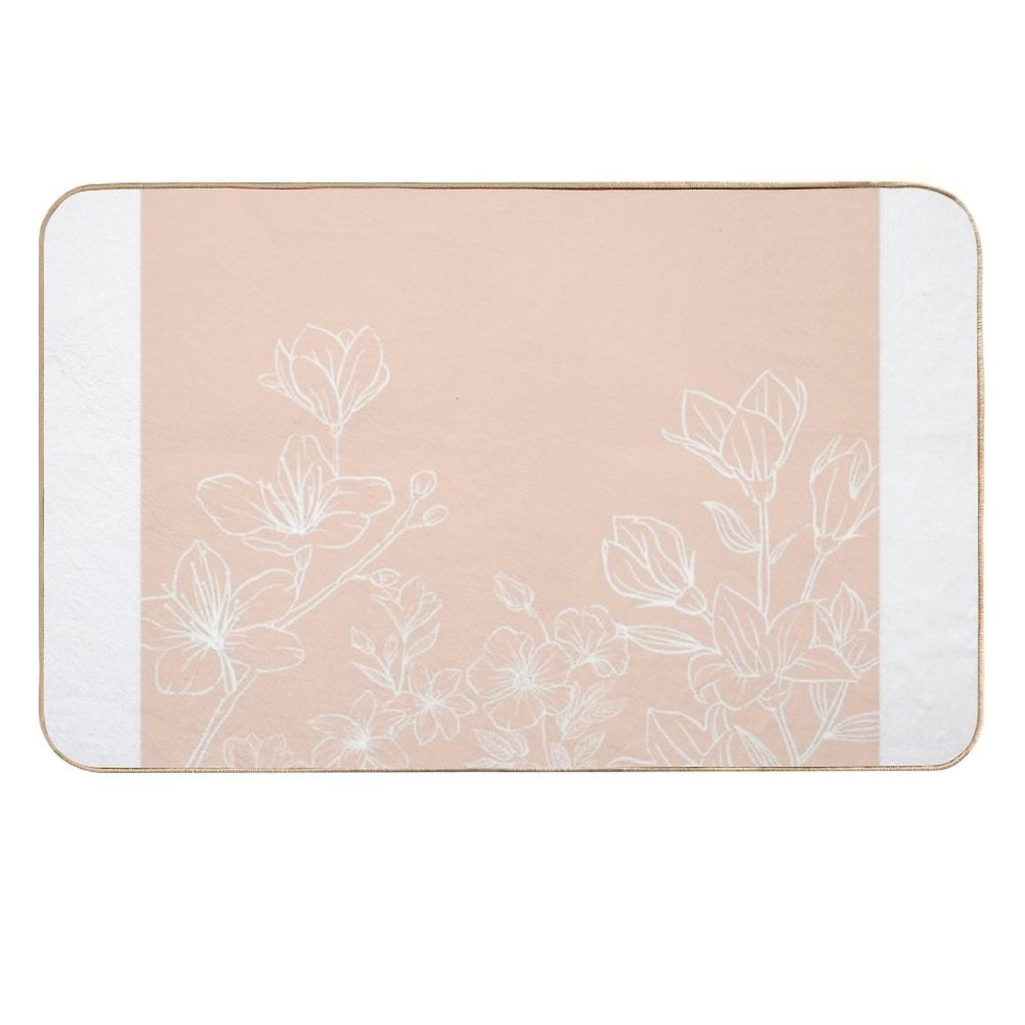 Flower Image  Rapid-Drying Bath Mat