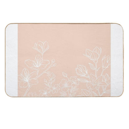 Flower Image  Rapid-Drying Bath Mat