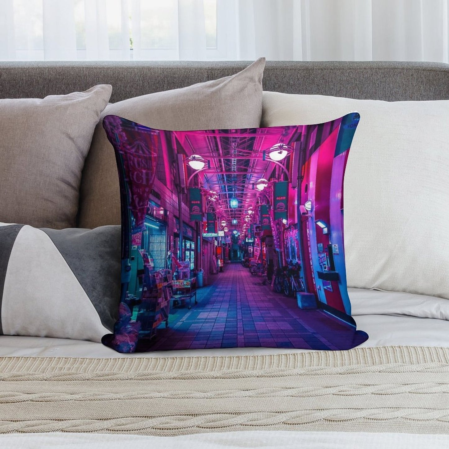 ENTRANCE TO THE NEXT DIMENSION Soft Warmth Comfort Throw Pillow