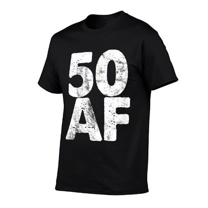 Vintage 50 AF Funny 50th Birthday  Vintage-inspired T-Shirt