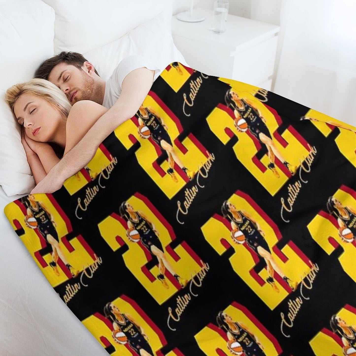 Caitlin Clark 22 Travel-friendly Throw Blanket