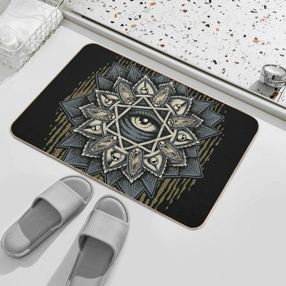 Seven Rays Eye  Stain-Proof Bath Mat