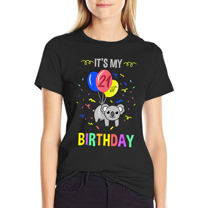 Its My 21st Birthday Koala  Stretchy T-Shirt