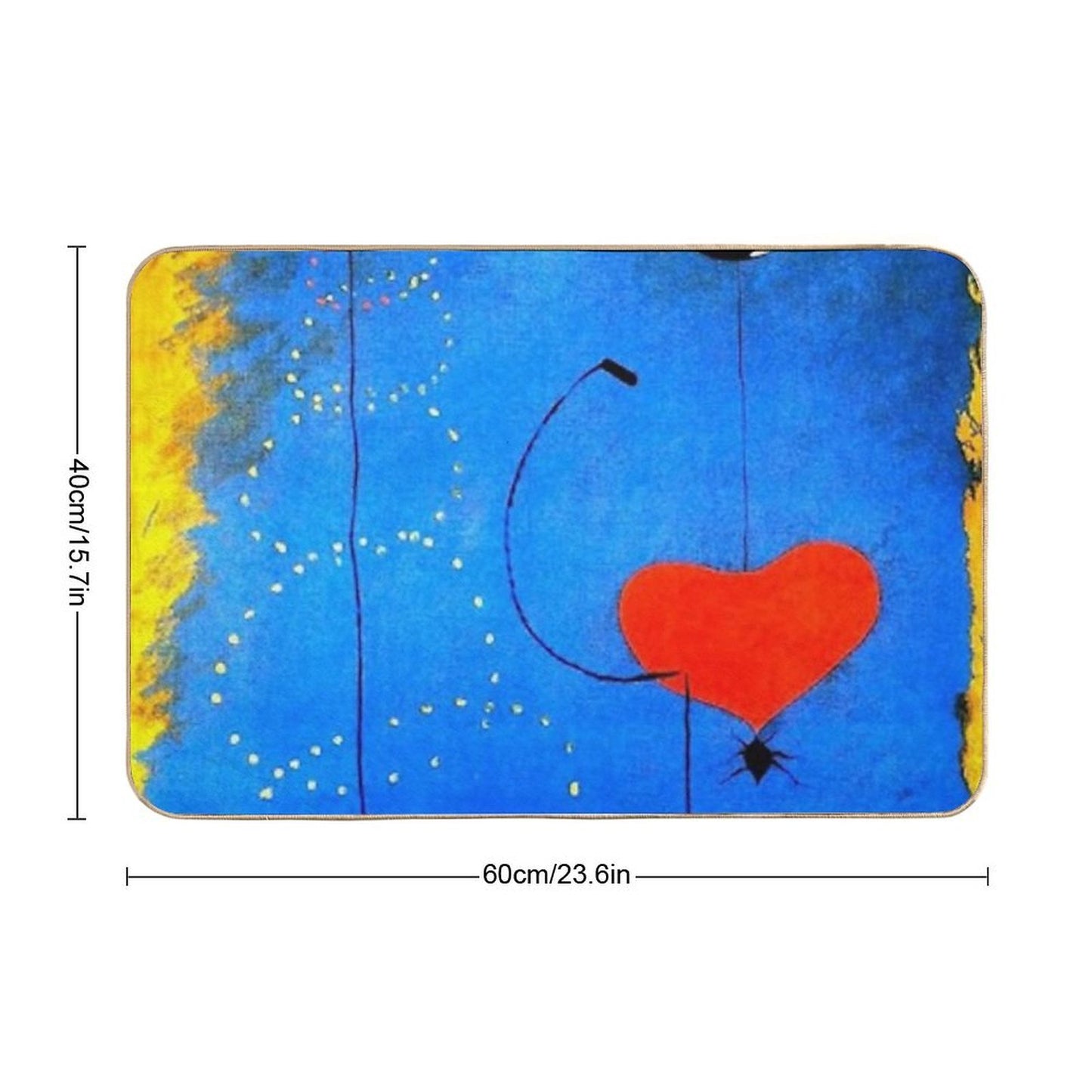 Joan Miro La Danseuse  Stain-Proof Bath Mat