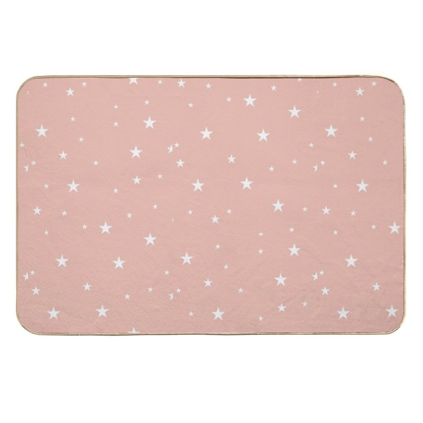 Pastel Star Pattern  Stain-Proof Bath Mat