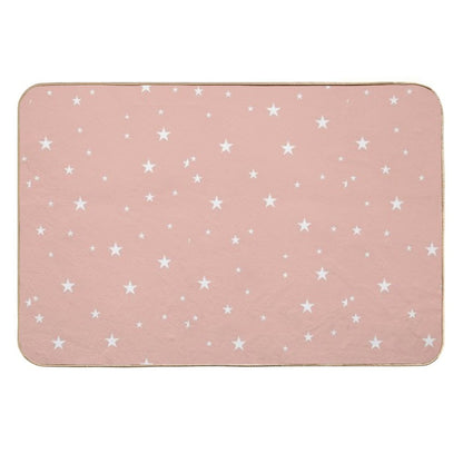 Pastel Star Pattern  Stain-Proof Bath Mat