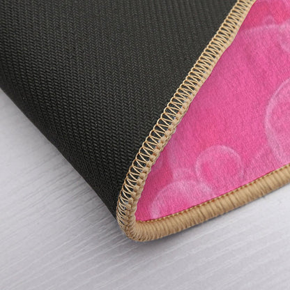 Pink Bubbles Spread Pattern Background Wallpaper  Eco-Friendly Bath Mat