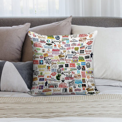 Musical Logos Soft Multiple Sizes Throw Pillow