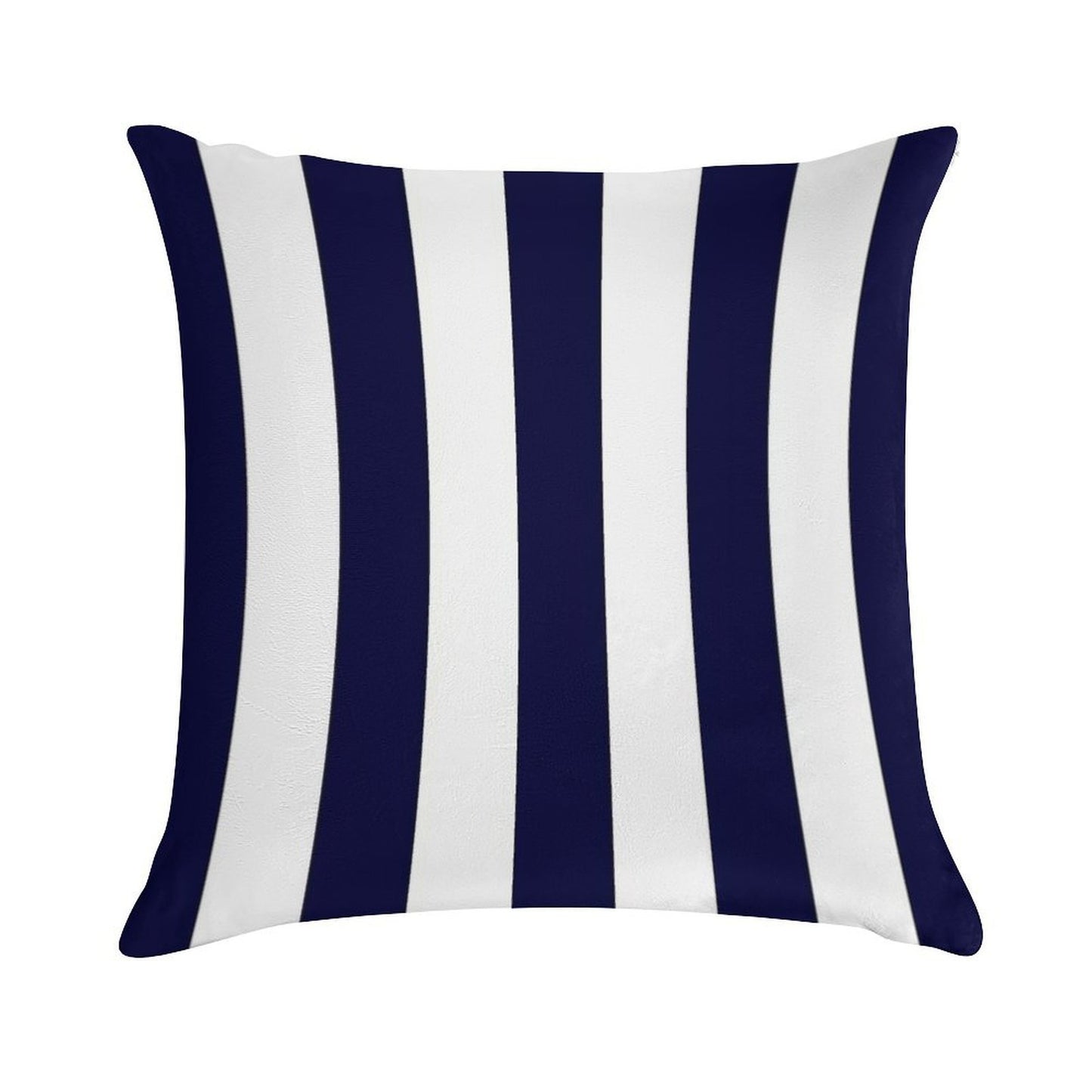 Classic Navy Blue And White Stripes Soft Gift Ready Throw Pillow