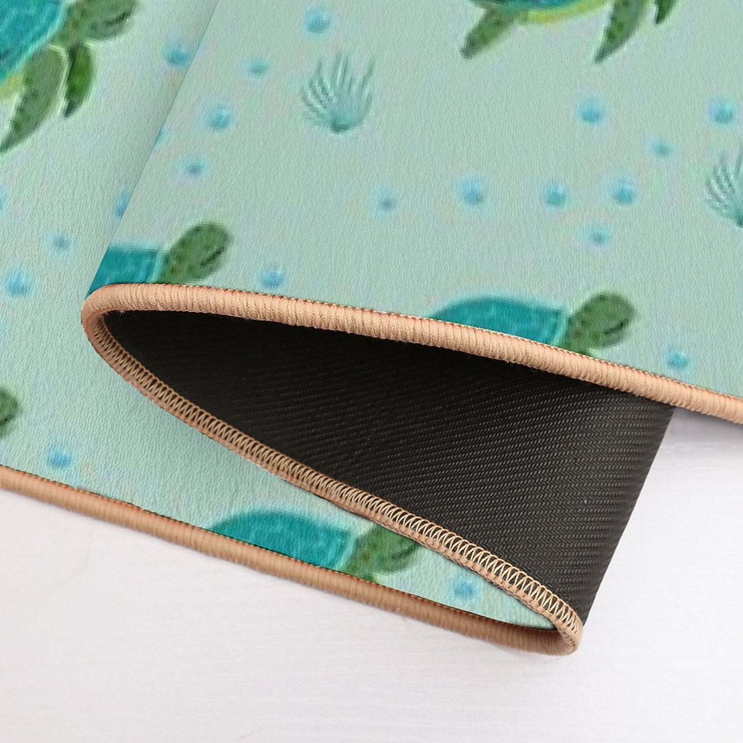 Ocean Sea Turtle  Dirt-Trapping Bath Mat