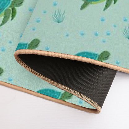 Ocean Sea Turtle  Dirt-Trapping Bath Mat