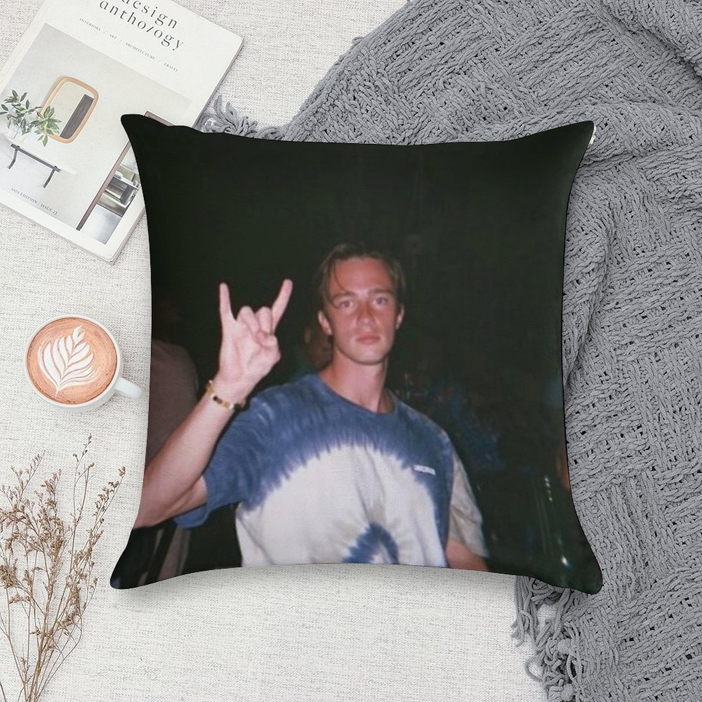 Drew Starkey Soft Warmth Comfort Throw Pillow