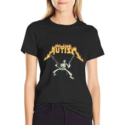 Autism Skeleton Meme Funny Men Women Kids  Moisture-wicking T-Shirt