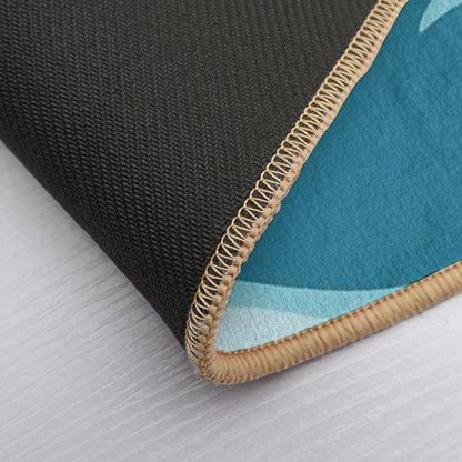 Waves And Starfish - Digital Art  Eco-Friendly Bath Mat