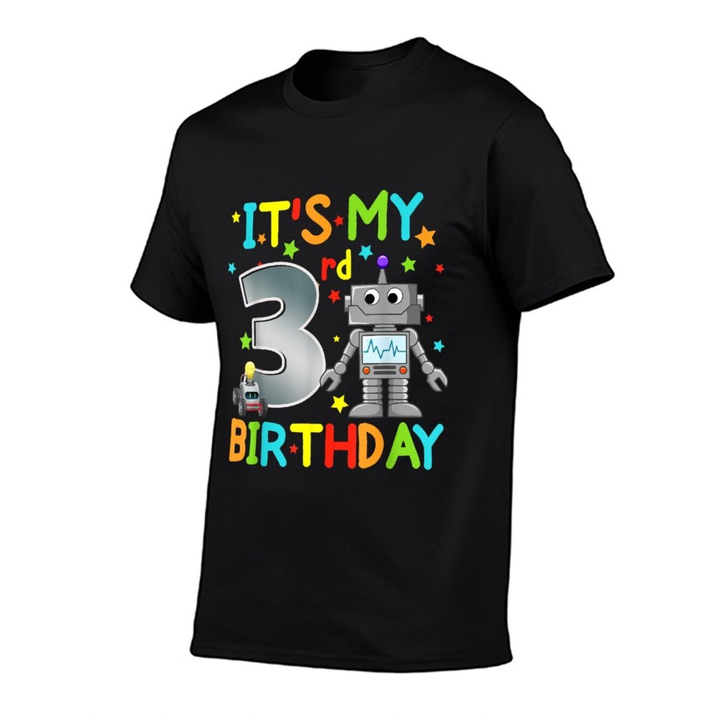 It's My 3rd Birthday Robot 3 Year Old Funny Boy Girl  Breathable T-Shirt